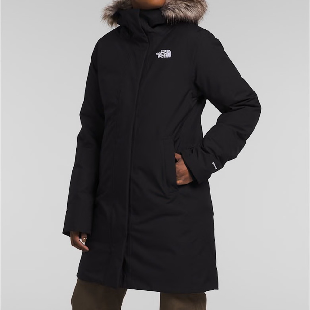 The North Face Black Arctic Parka with Faux Fur Hood